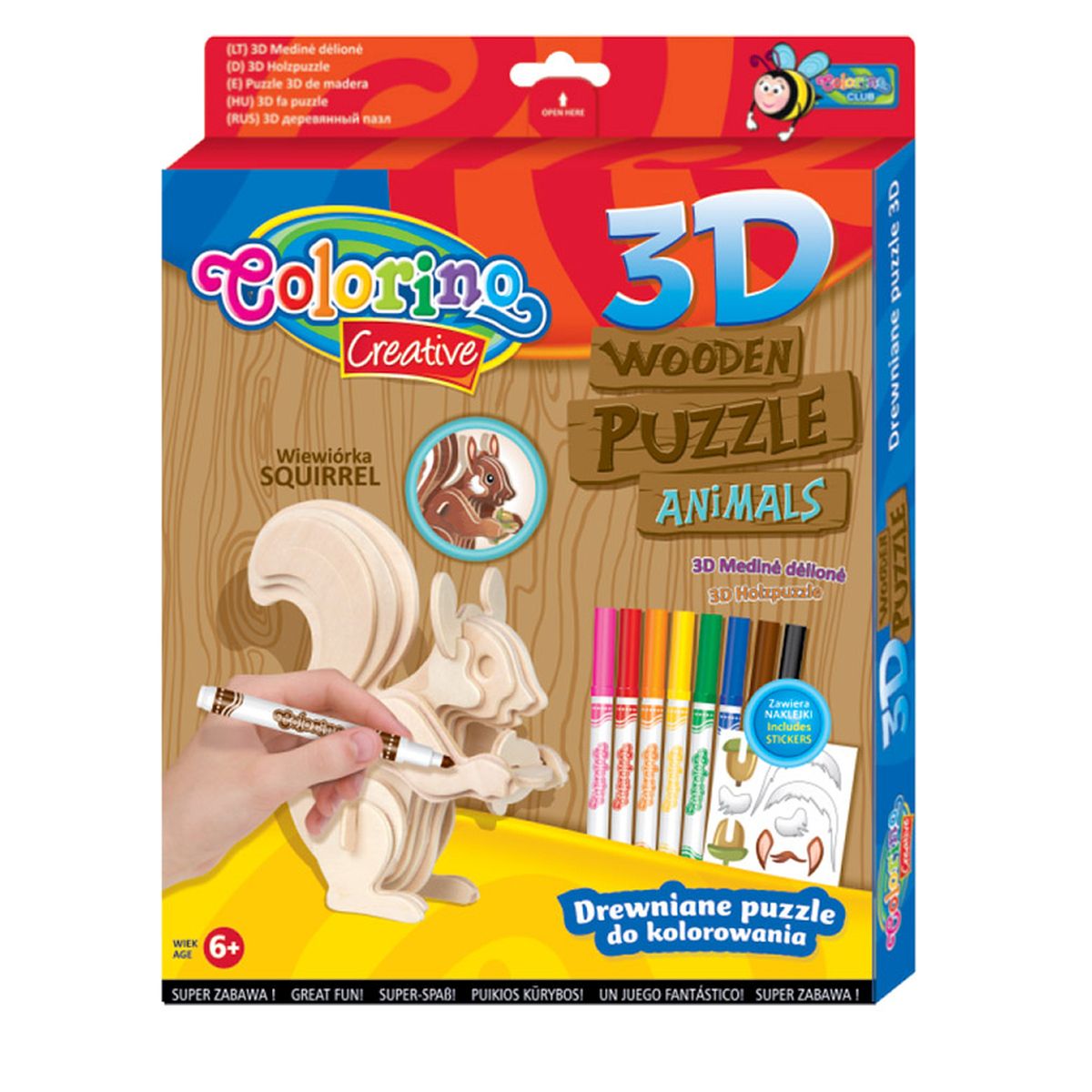 Puzzle Colorino drewniane Patio (32490)