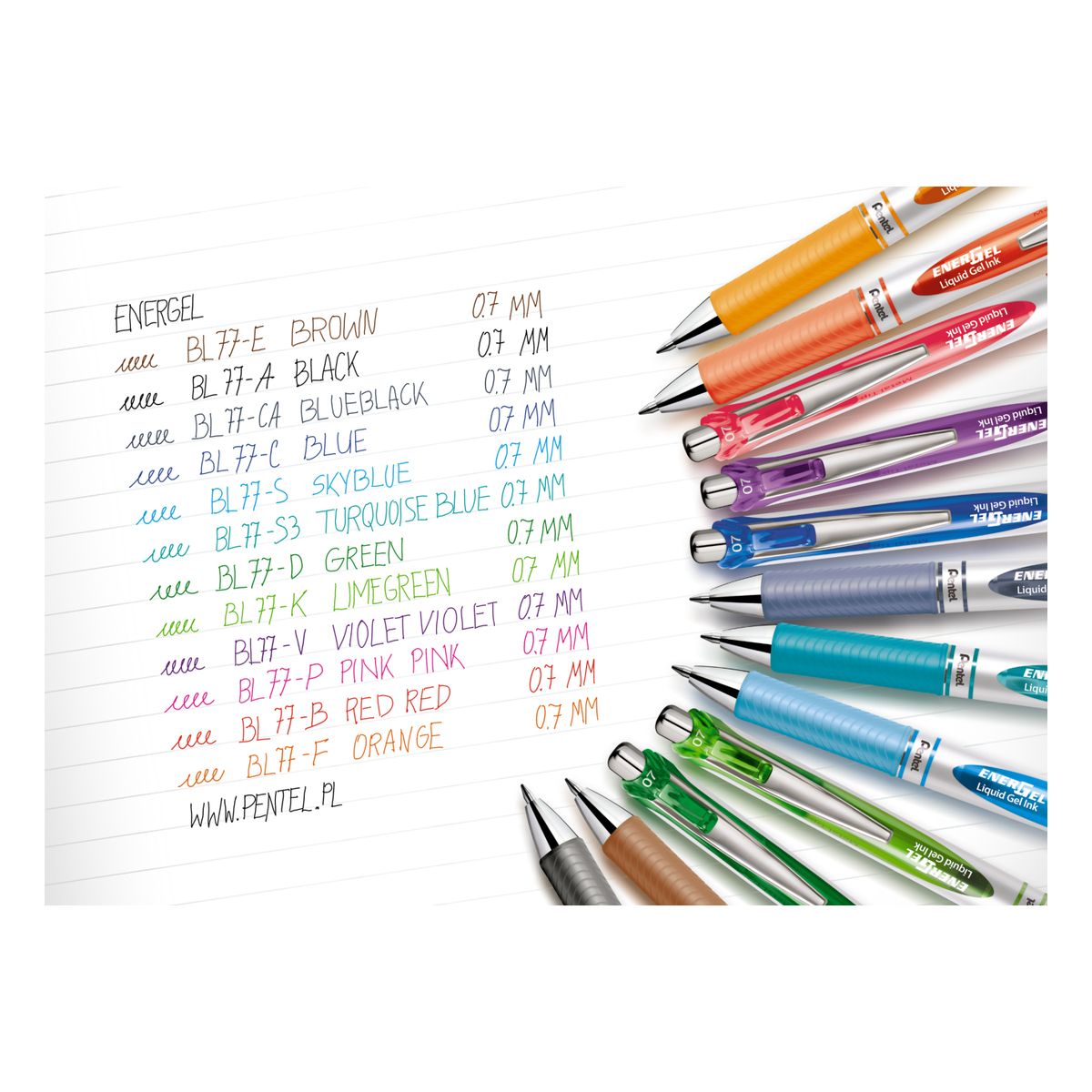 Pióro kulkowe BL77-VO Pentel