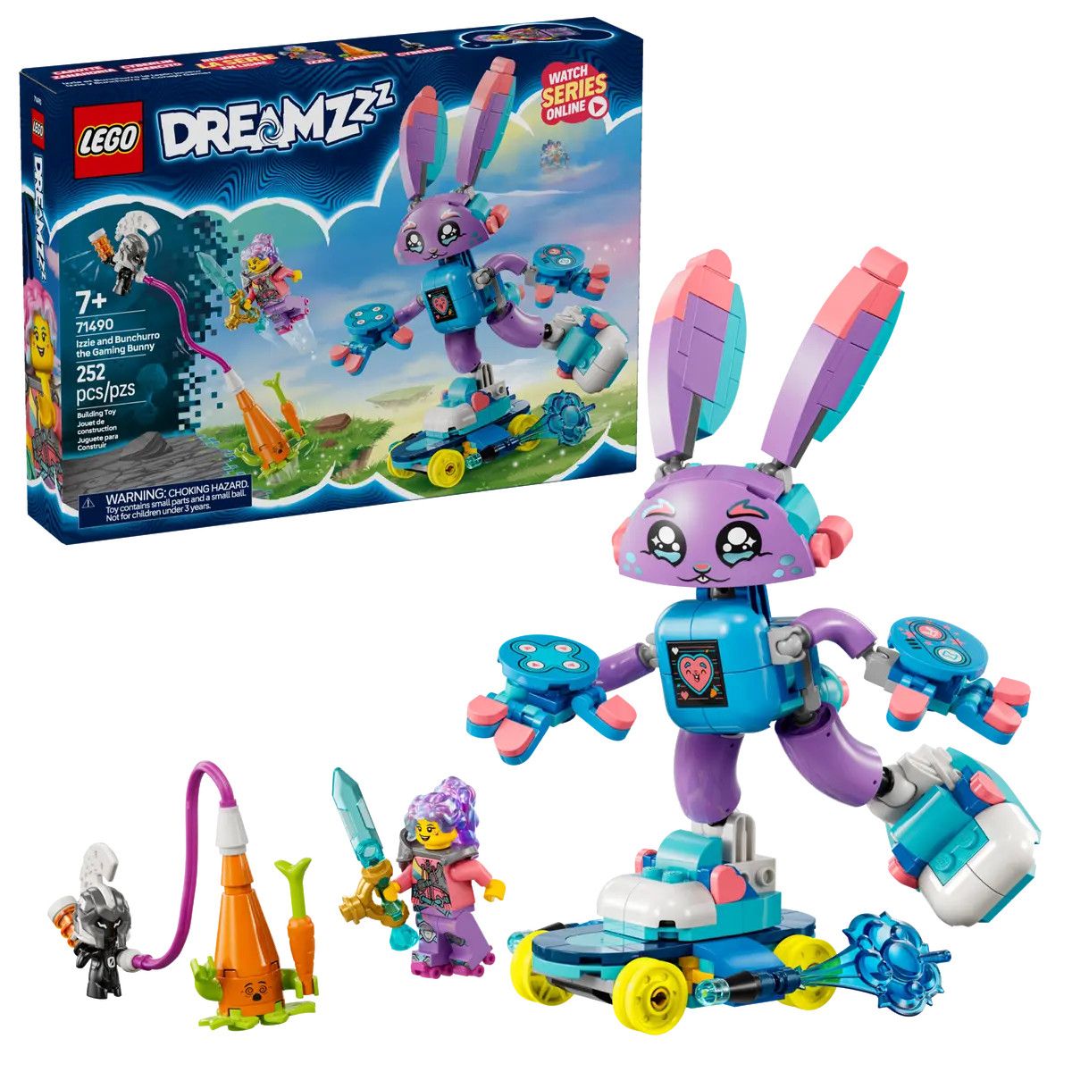 Klocki konstrukcyjne Lego DREAMZzz Izzie i gamerski Bunchu (71490)