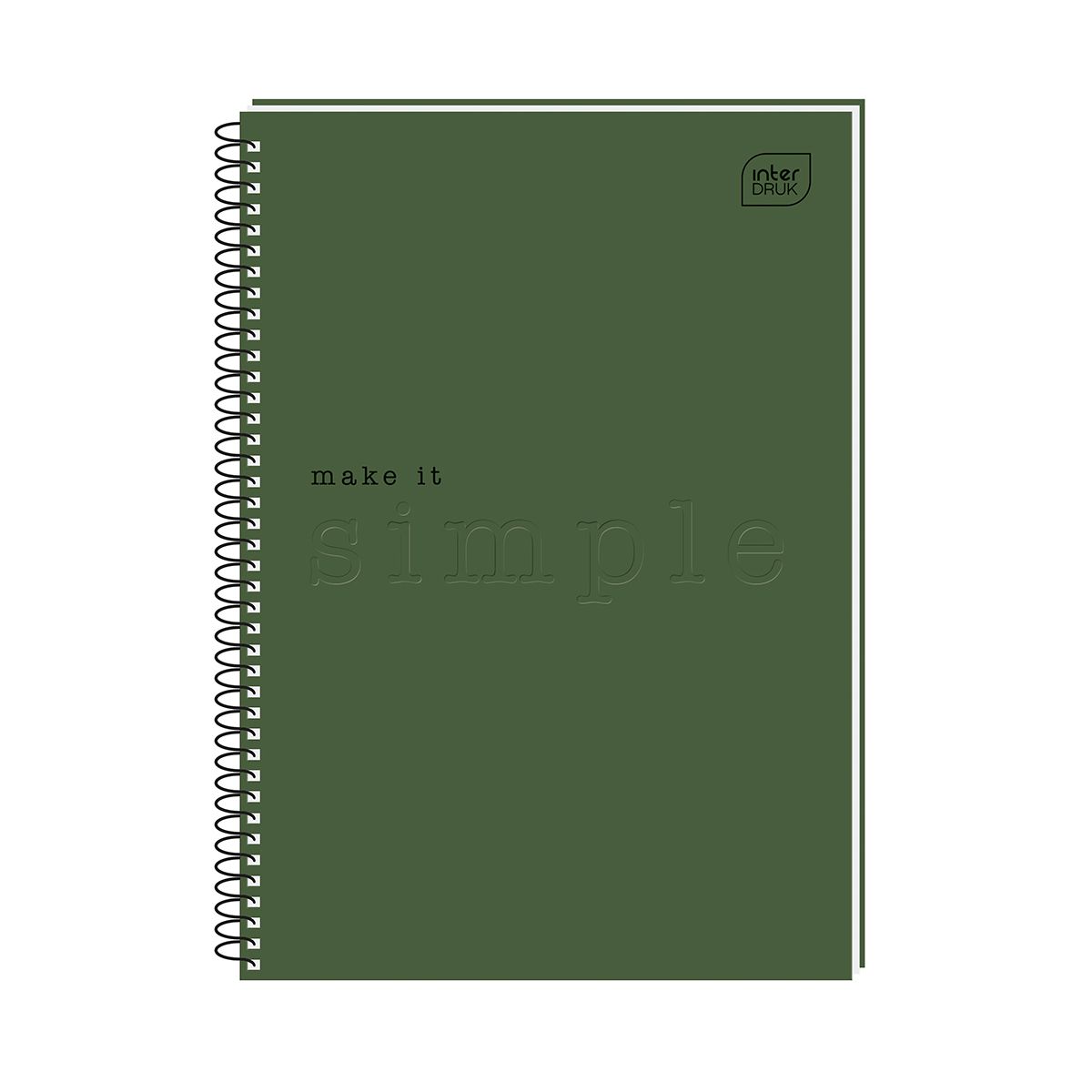 Kołozeszyt (kołonotatnik) Interdruk SIMPLE 5902277314246 A5 50k. 70g krata