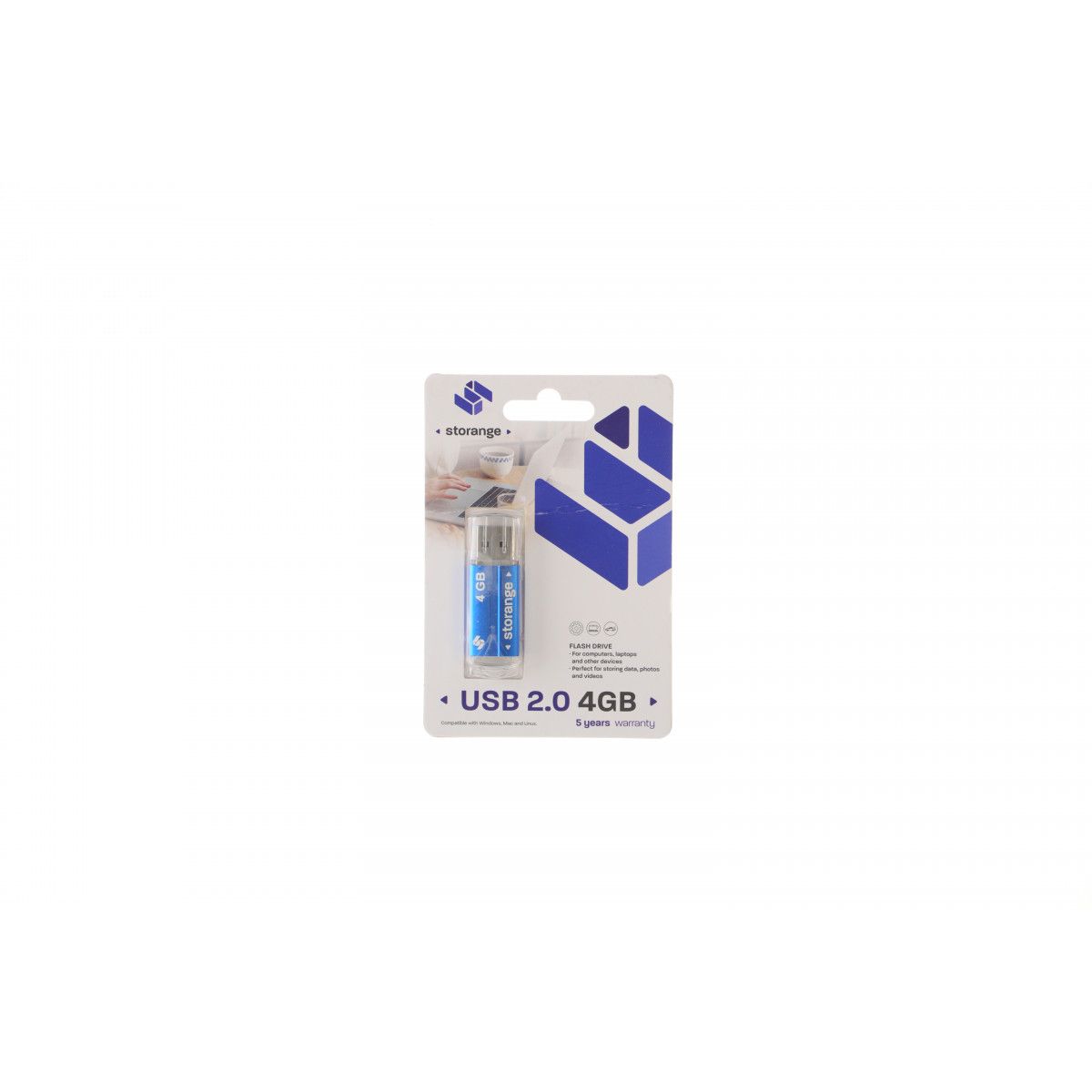 Pendrive Storange Blue 4GB (STORANPEN4GBBLUE2.0)