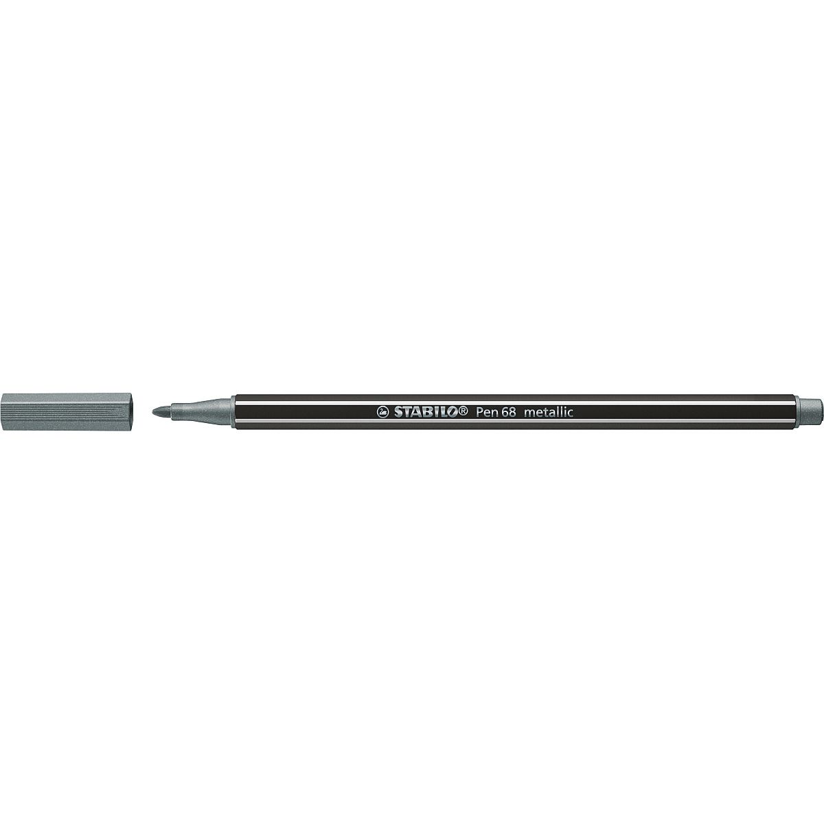 Flamaster Pen 68 metallic srebrny 1 kol. Stabilo (68/805)