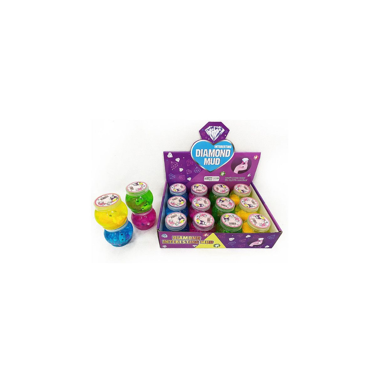 Glut Bigtoys slime zwierzątko brokat 7cm (BPLA7553)