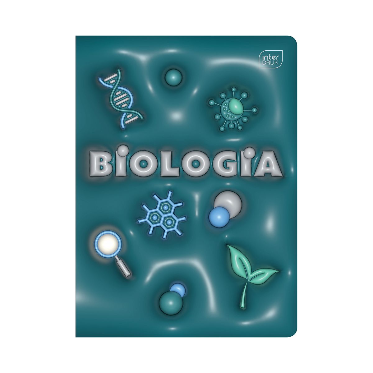 Zeszyt tematyczny HYBRID BIOLOGIA A5 60k. 70g krata Interdruk (+pigułka wiedzy)