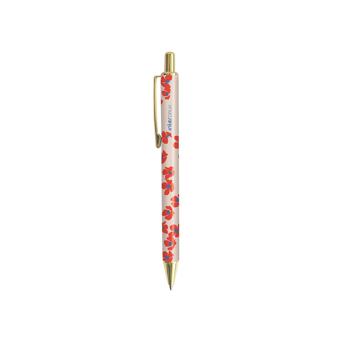 Długopis żelowy TUTTO BELLO metalowy niebieski 0,7mm Interdruk (żelowy)