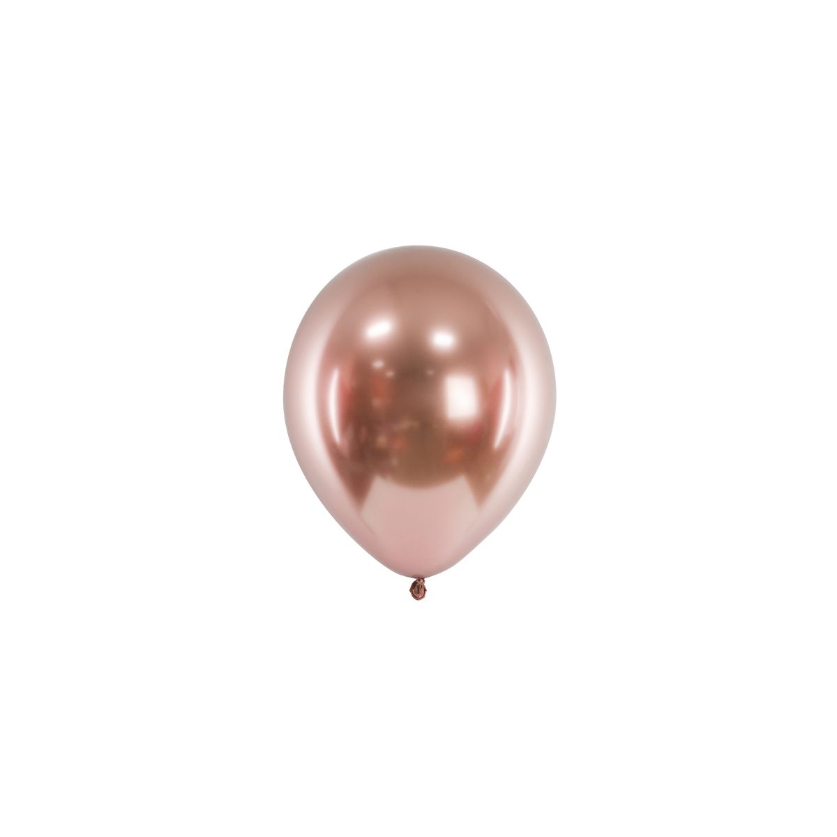 Balon gumowy Partydeco Metalizowane Glossy różowe złoto 300mm (CHB1-019R-50)