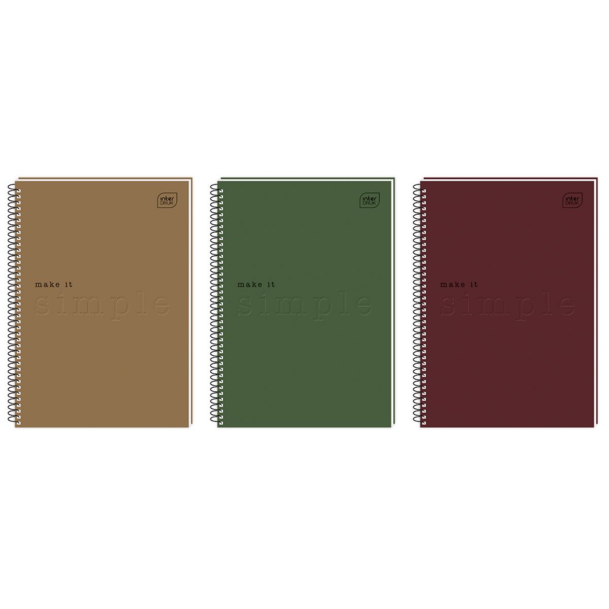 Kołozeszyt (kołobrulion) Interdruk SIMPLE 5902277314253 A4 5k. 70g krata