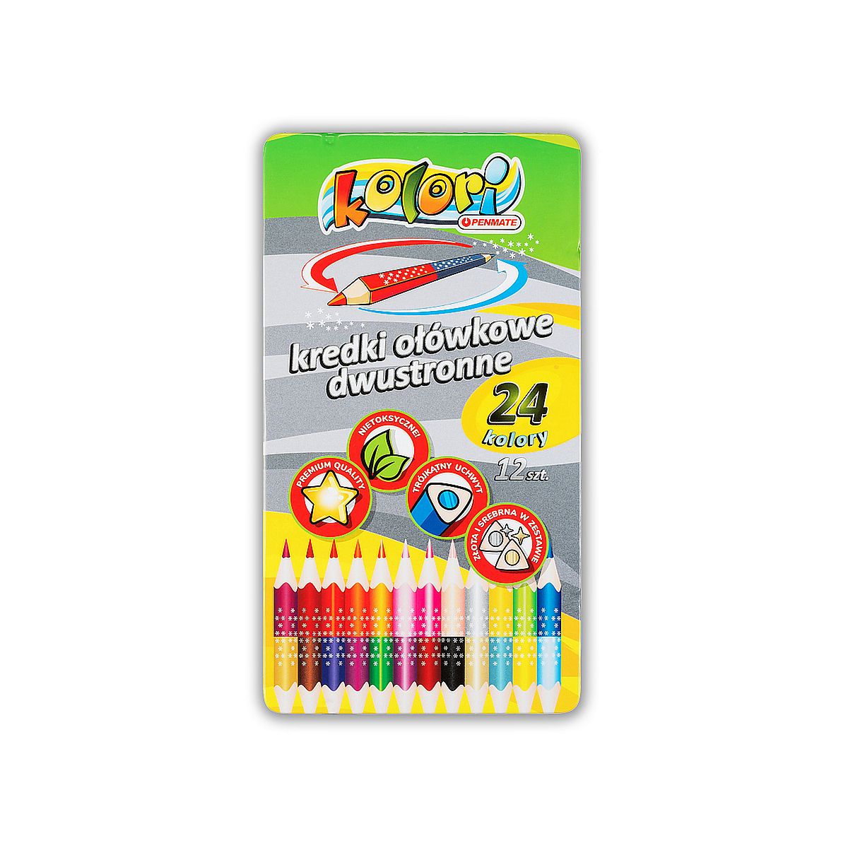 Kredki ołówkowe Penmate Kolori 24 kol. (TT7838)