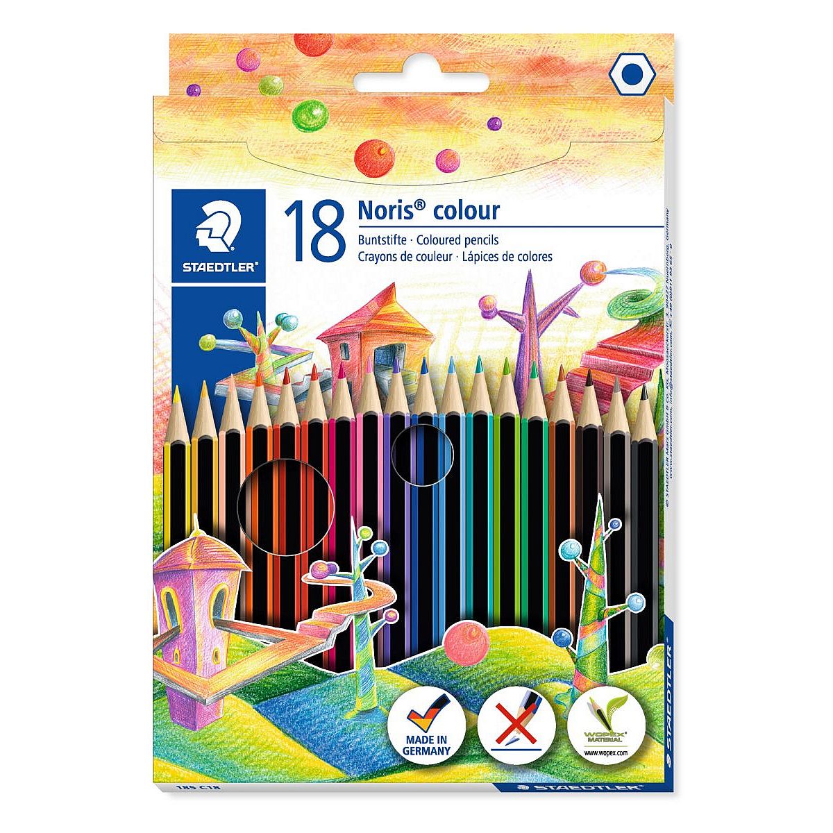 Kredki ołówkowe Noris Wopex 18 kol. Staedtler (S 185 C18)