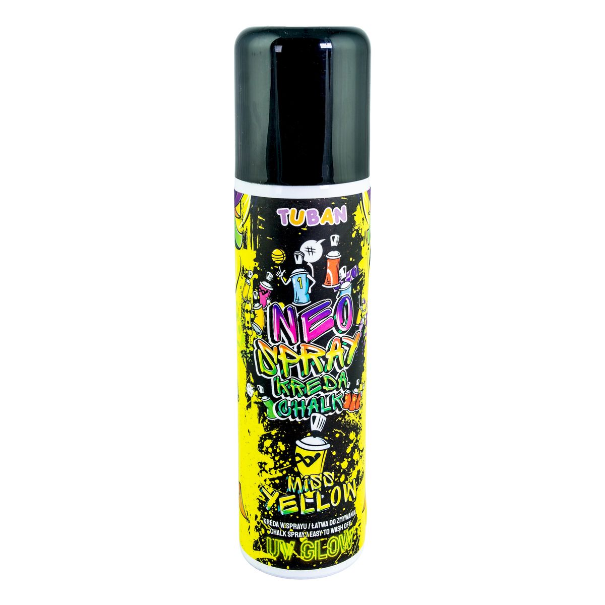 Kreda chodnikowa Tuban Neo Kreda spray 150 ml żółta mix (TU3546)