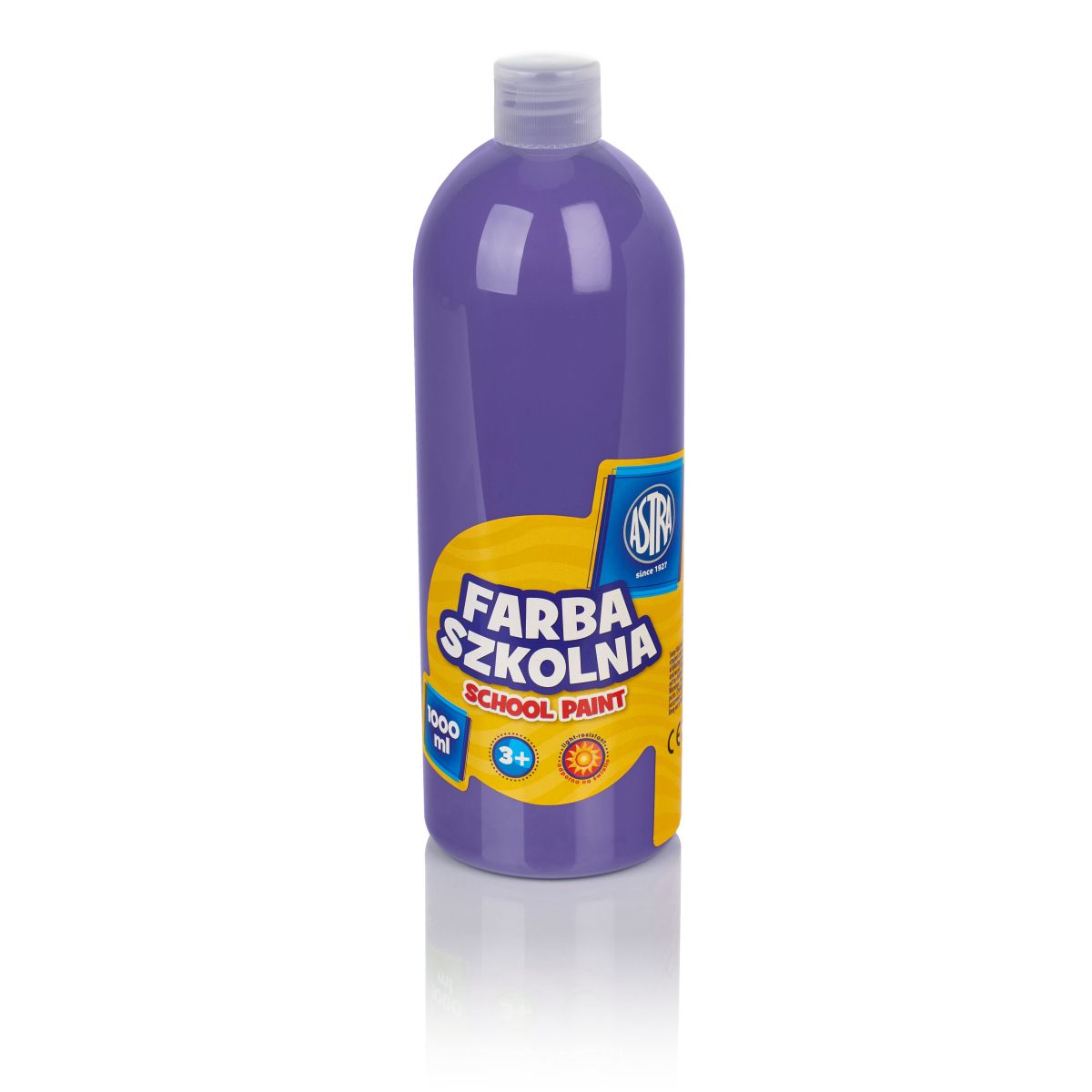 Farby plakatowe Astra szkolne kolor: fioletowy 1000ml 1 kolor.