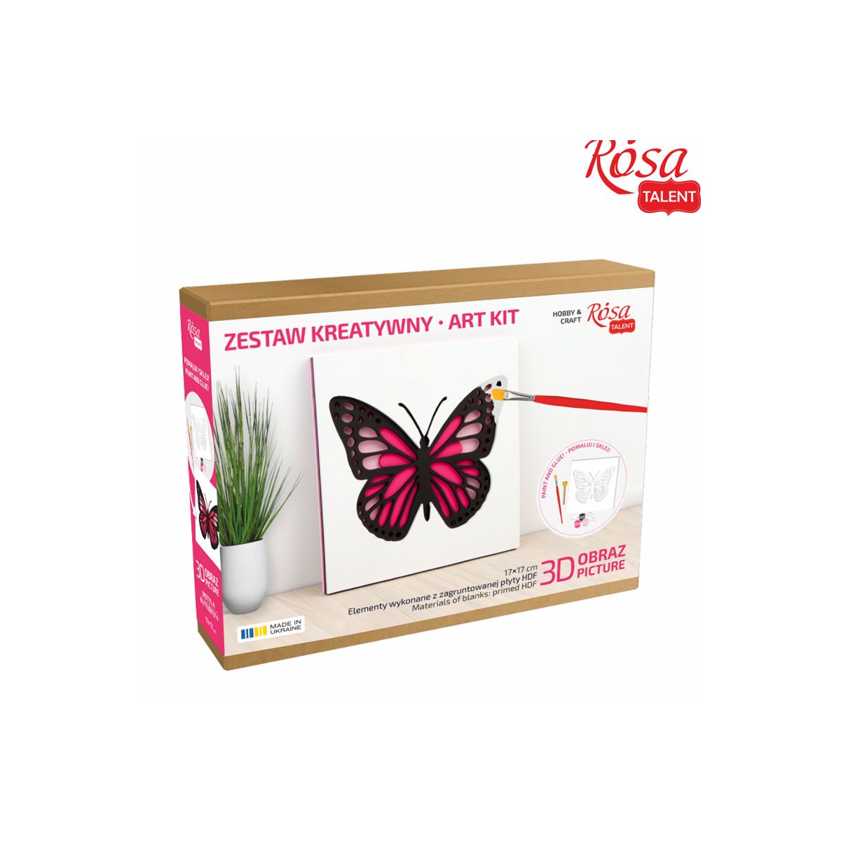 Zestaw plastyczny Rosa Motyle 3d