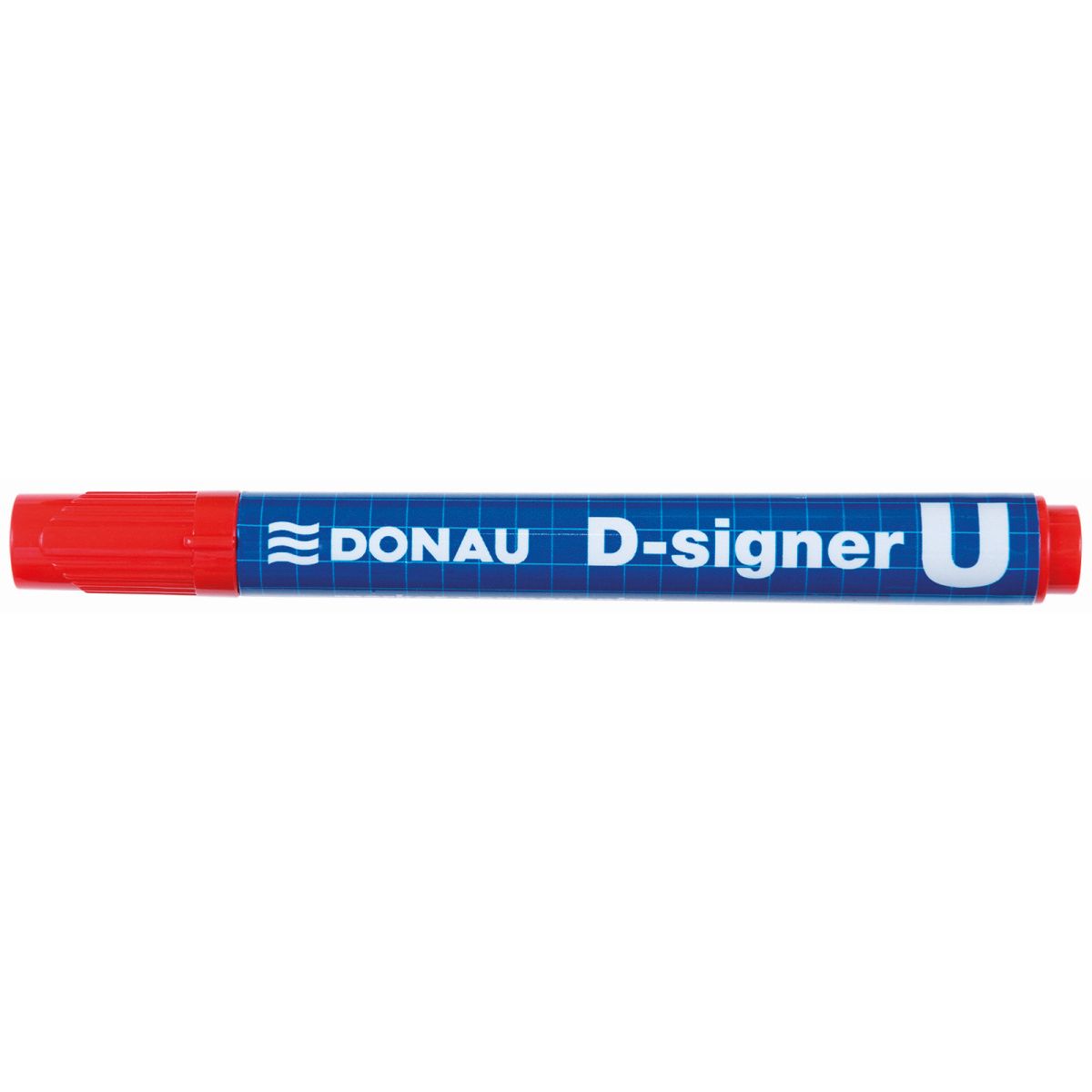 Marker permanentny Donau D-Signer czerwony 2,0-4,0mm okrągła końcówka (7371001-04PL)