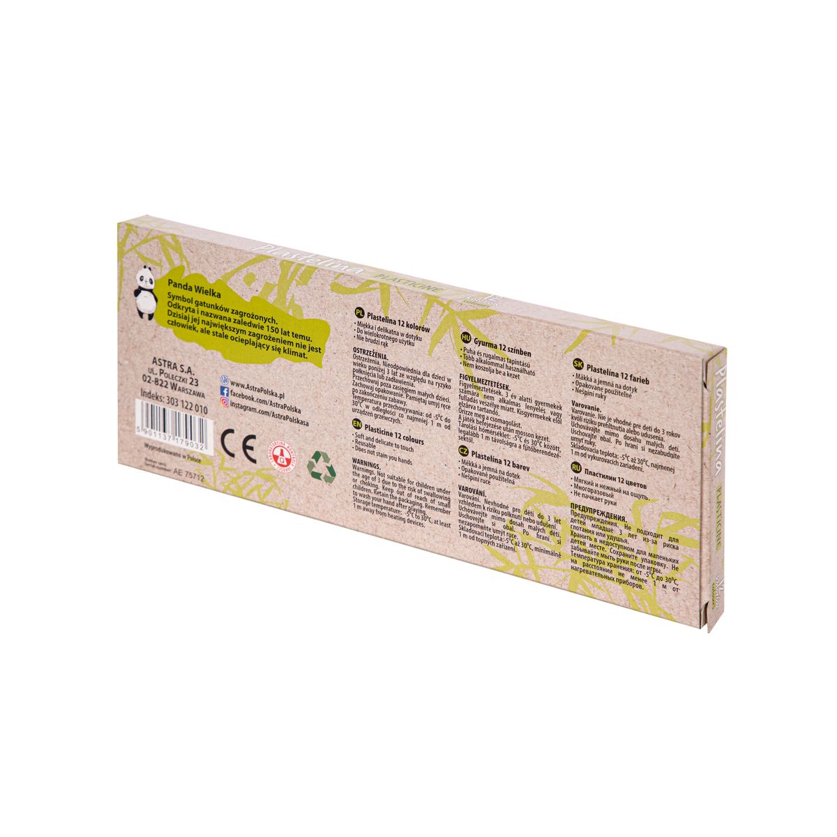 Plastelina Astra 12 kol. ECO mix (303122001)