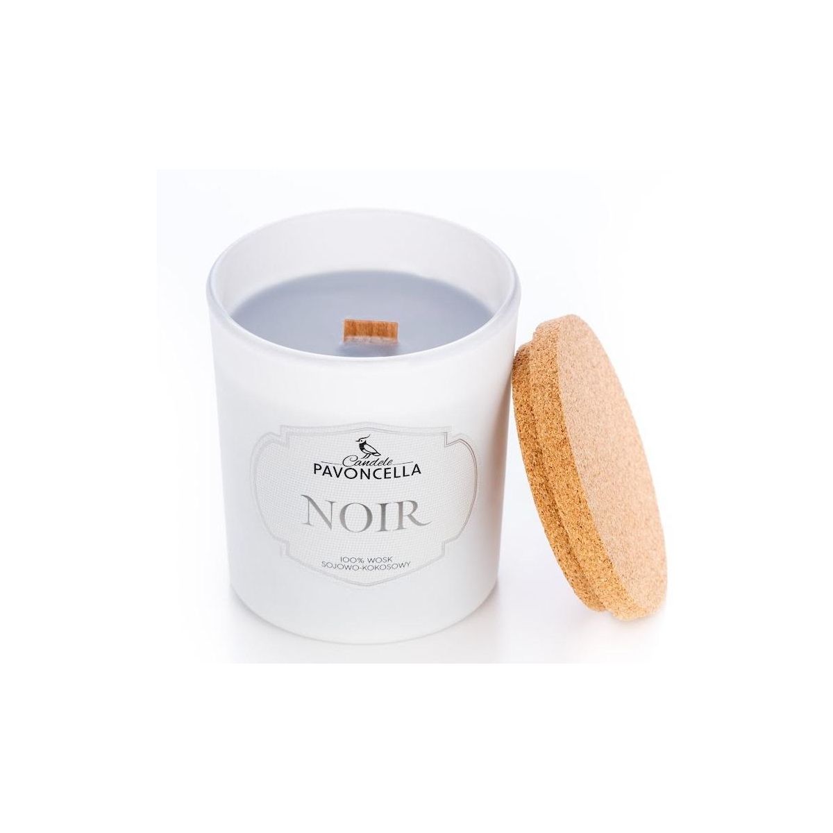 Świeczka ozdobna Pavoncella Classico Noir biała 135 g (5905711530172)