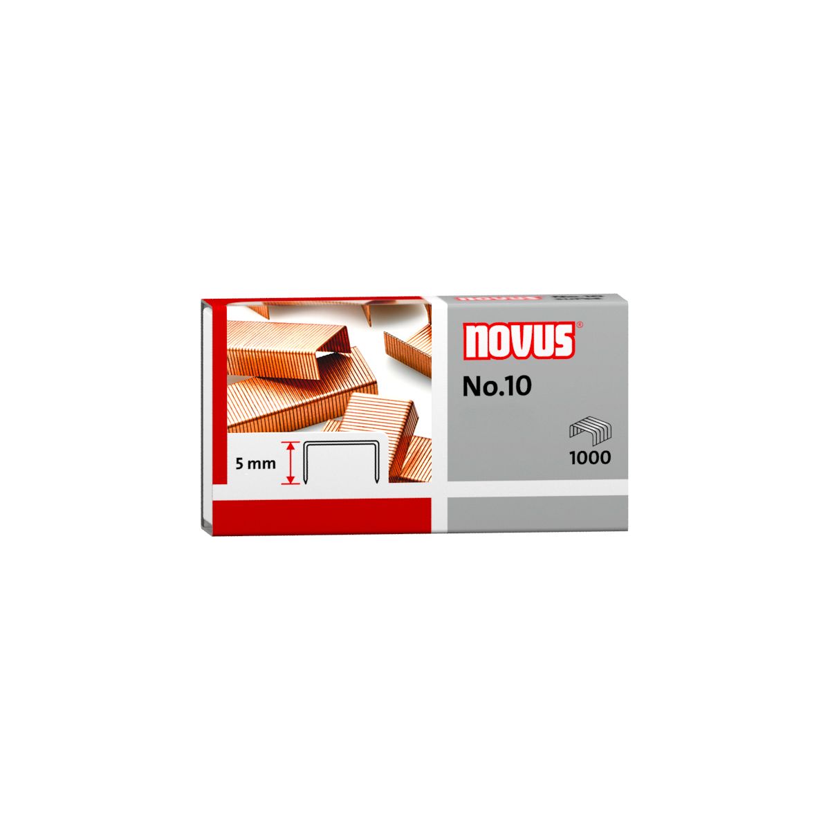 Zszywki 10 Novus miedzianowe nr 10 1000 szt (040-0207)