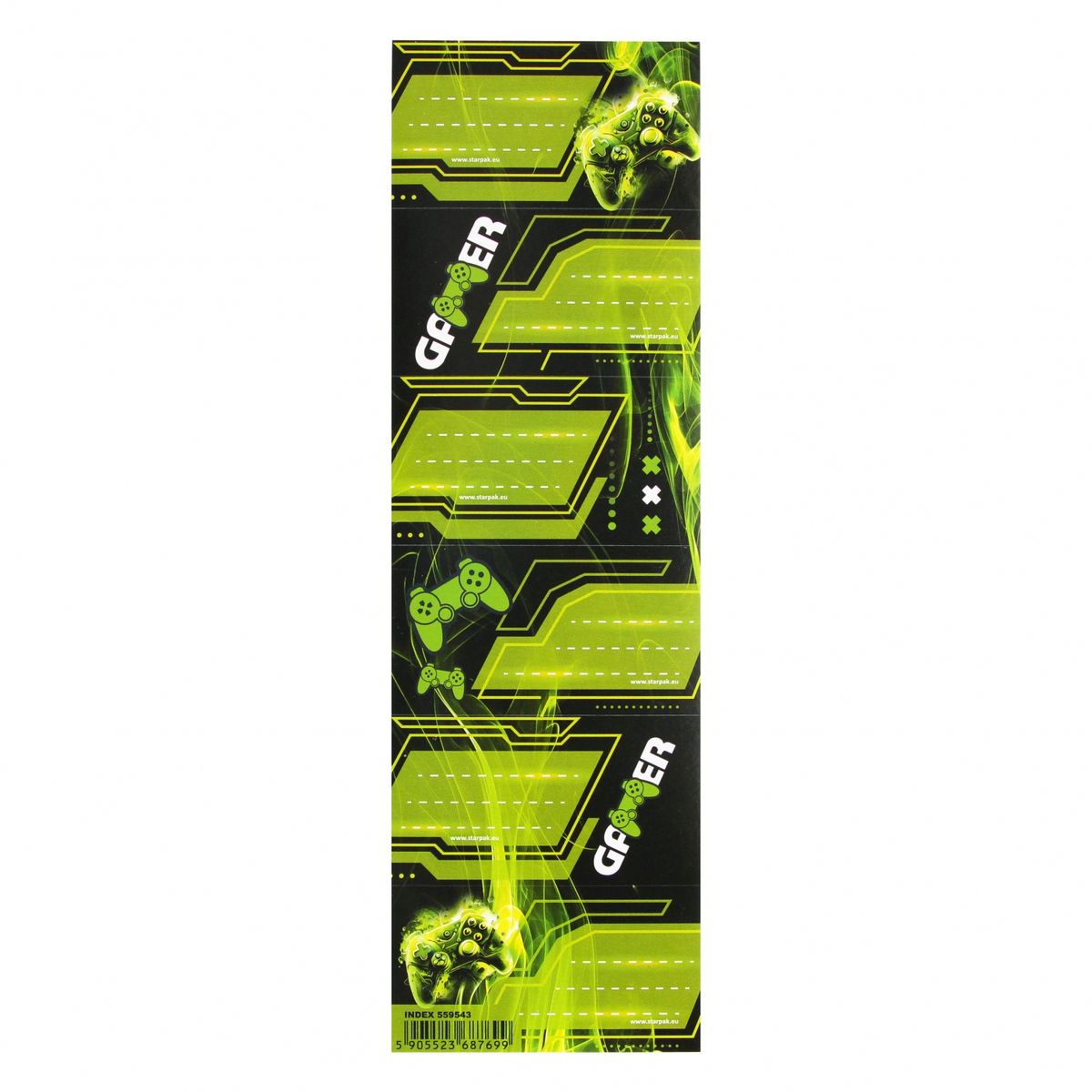 Naklejka na zeszyt Starpak Gaming pad (559543)