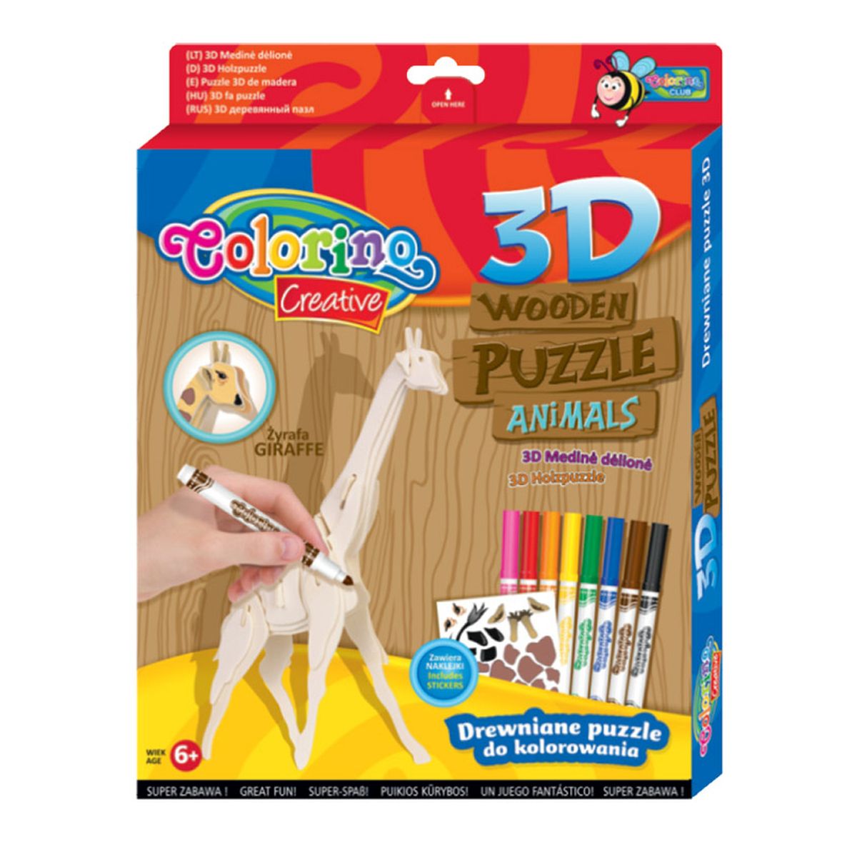 Puzzle Colorino drewniane Patio (32490)