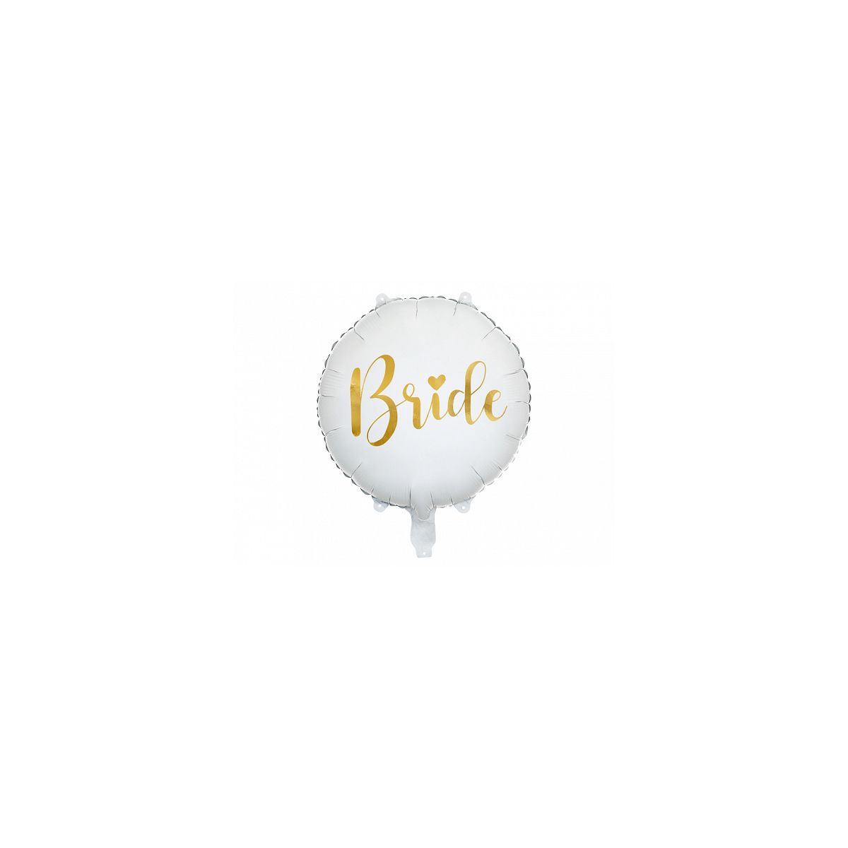 Balon foliowy Partydeco Bride 45 cm, biały 18cal (FB138)