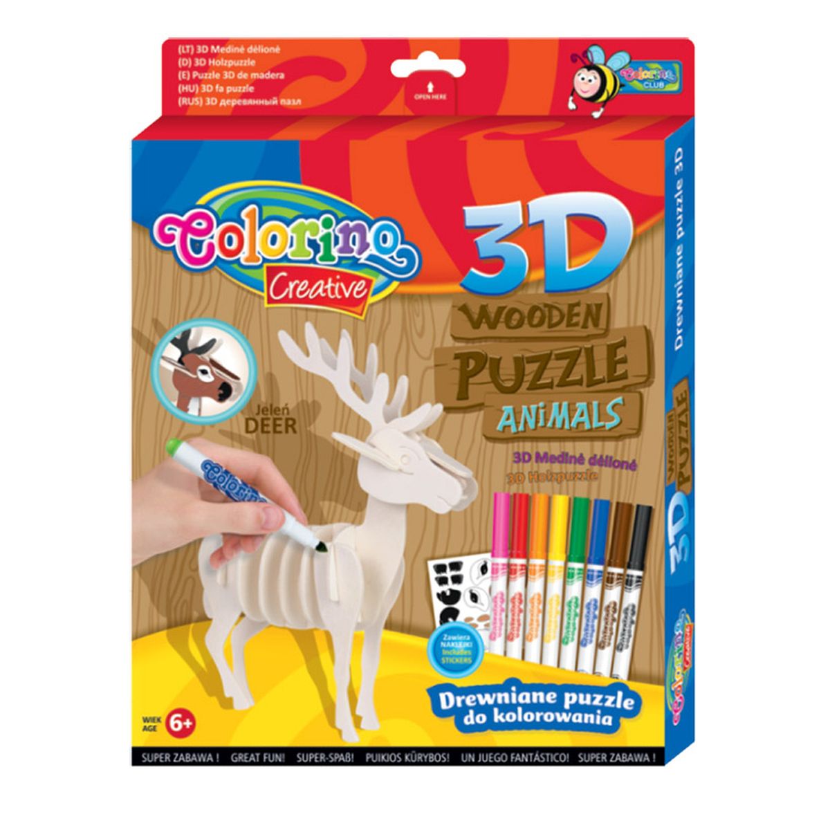 Puzzle Colorino drewniane Patio (32490)
