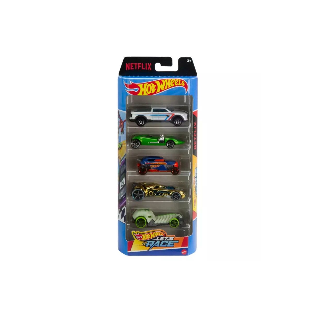 Samochód metalowy 5-pak na start Hot Wheels (HXM17)