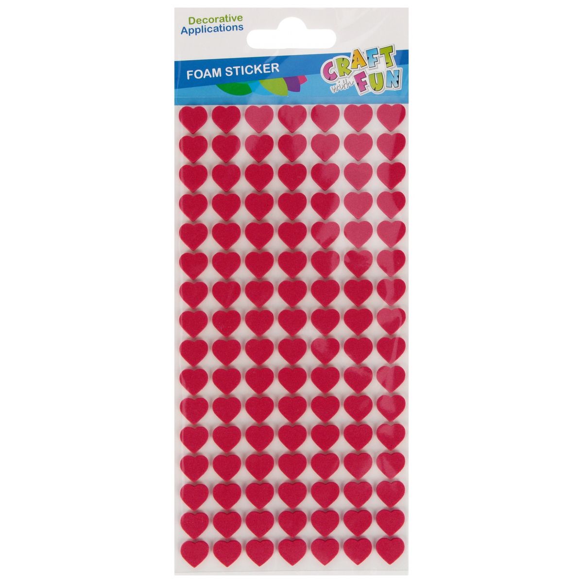 Ozdoba piankowa Craft With Fun serca samoprzylepne (555448)