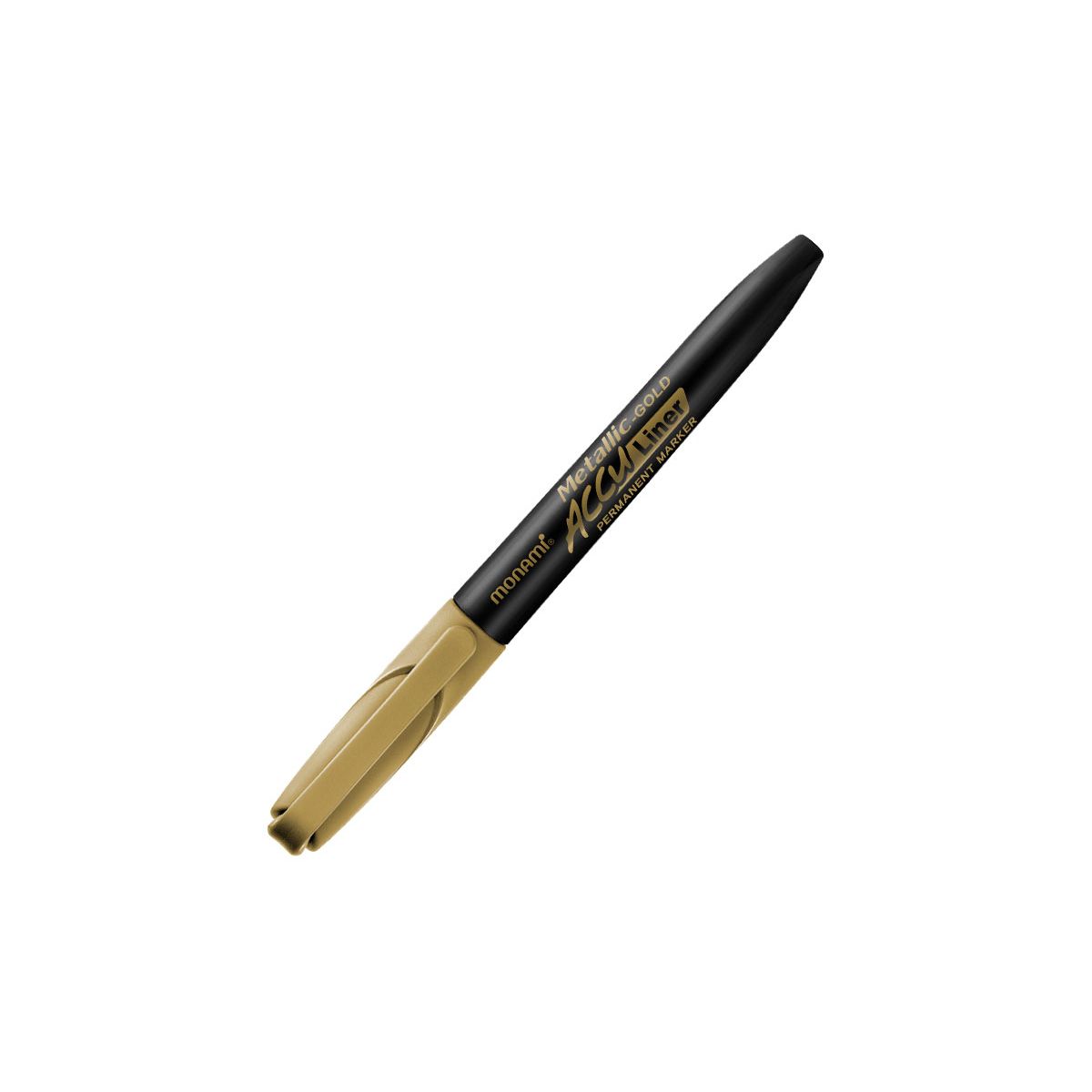 Marker permanentny Monami metaliczny ACCU Liner złoty 1,7mm (160-2459)