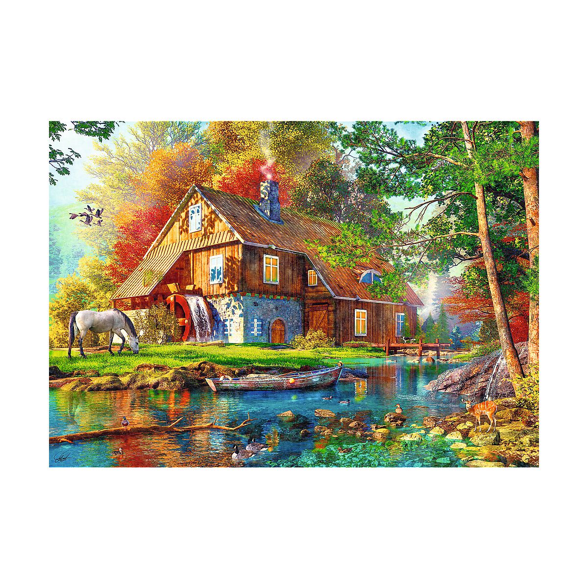 Puzzle Chatka nad rzeką 500 el. Trefl (37484)