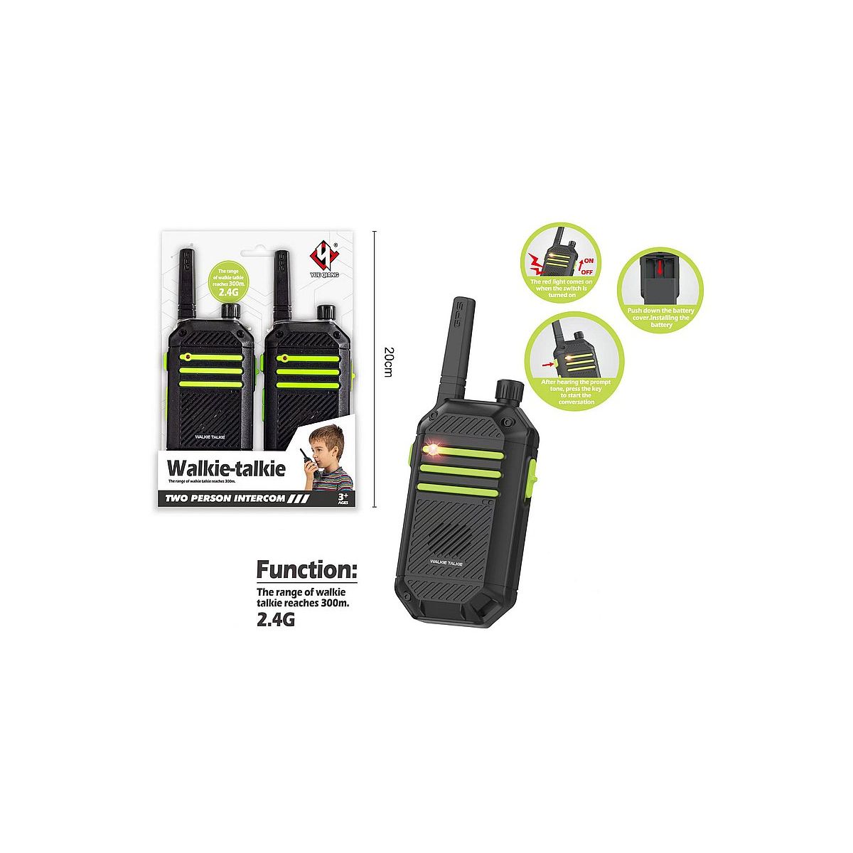 Walkie-talkie Adar na baterie (585683)