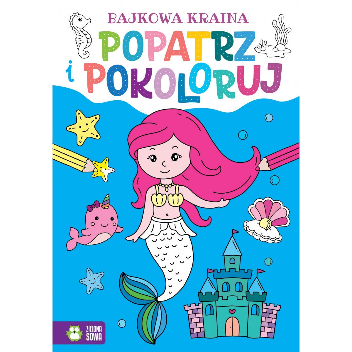 Książeczka edukacyjna Zielona Sowa Bajkowa kraina