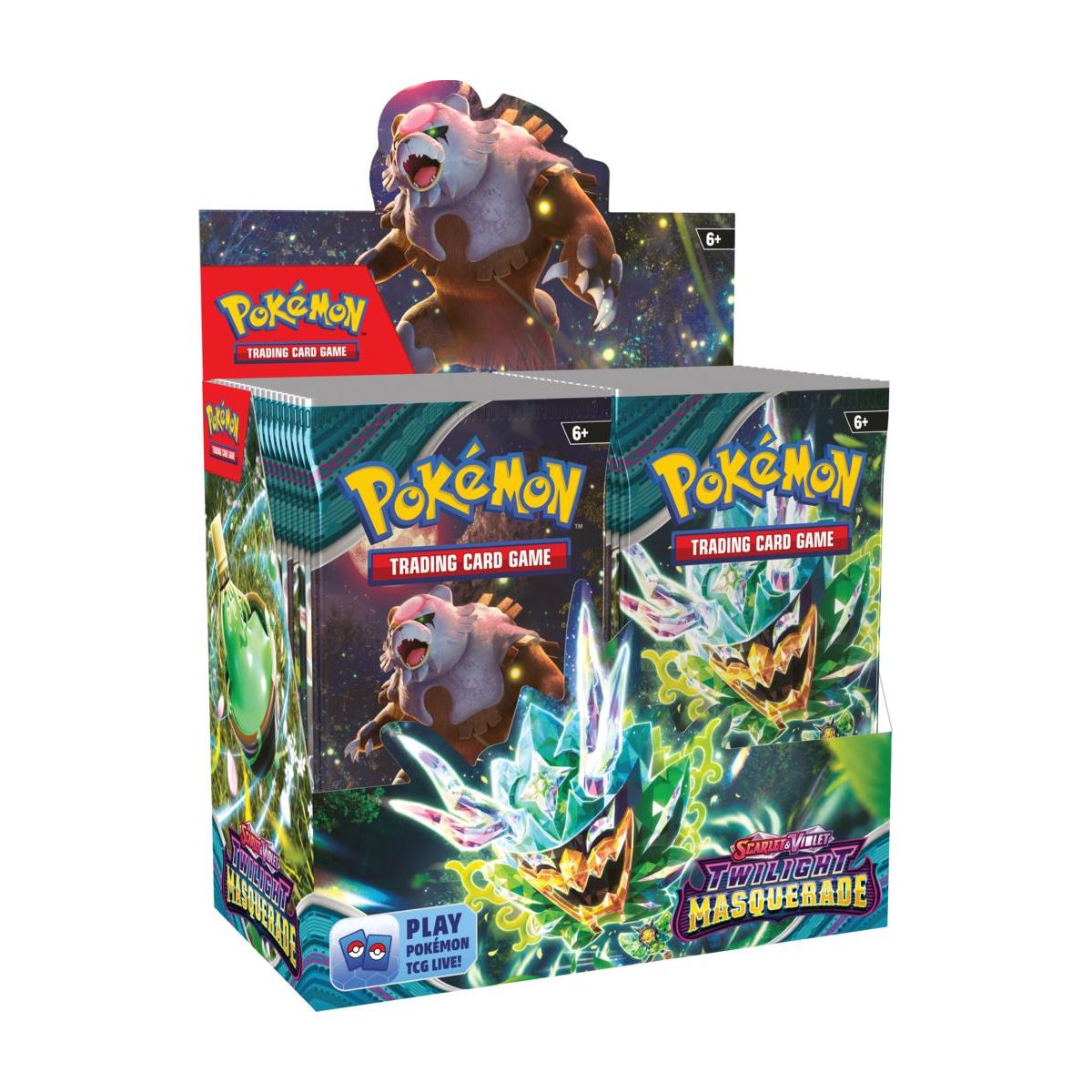 Karty Rebel Pokémon TCG: Scarlet & Violet - Twilight Masquerade - Sleeved Booster Box (189-85774) 10 sztuk