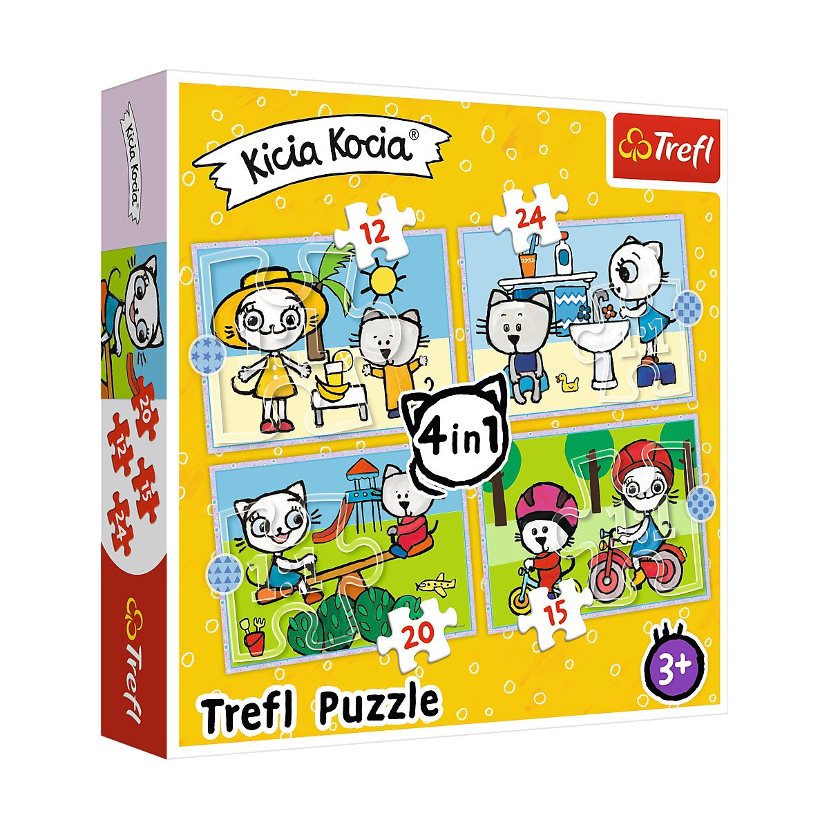 Puzzle Trefl Dzień Kici Koci 4w1 el. (34372)