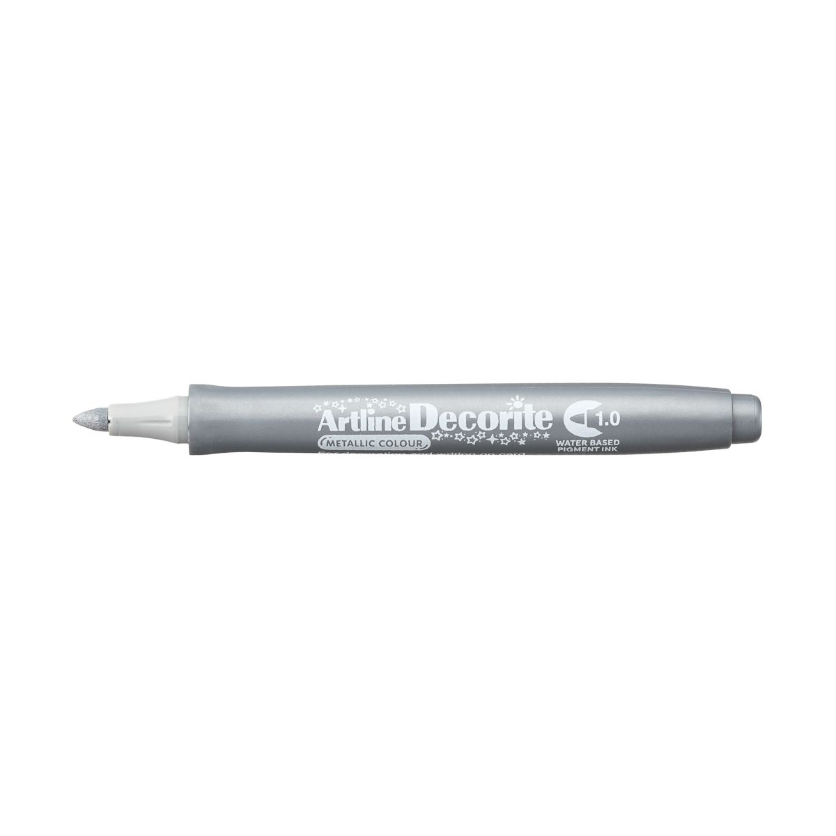 Marker permanentny Artline metaliczny decorite, srebrny 1,0mm pędzelek końcówka (AR-033 9 8)