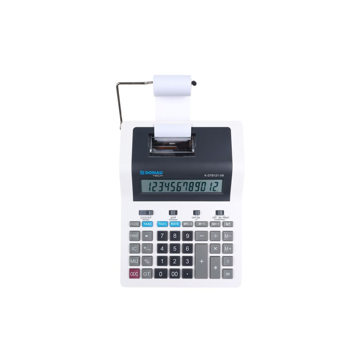 Kalkulator na biurko Donau Tech drukujący (K-DT8121-09)