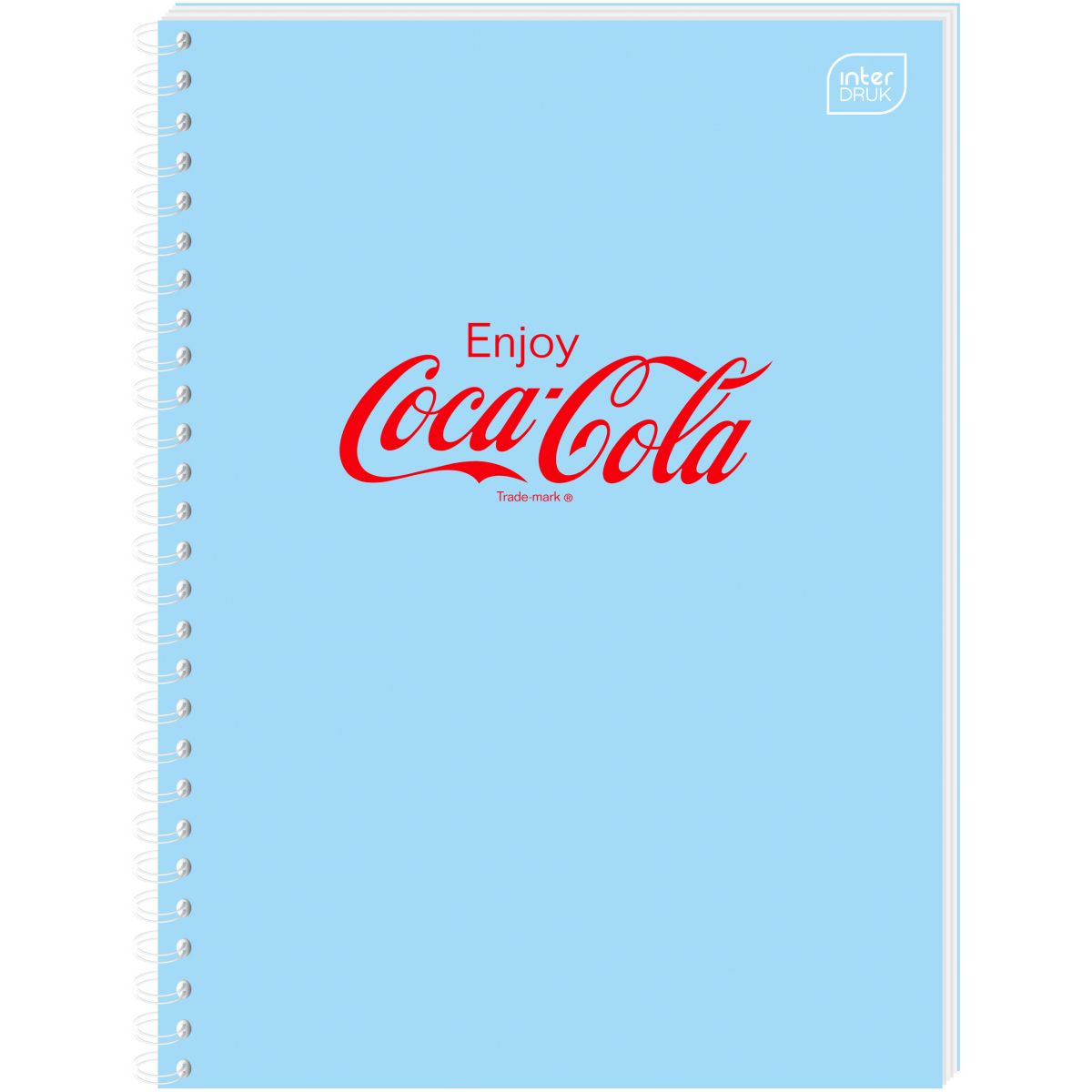Kołozeszyt (kołonotatnik) COCA COLA SOFT TOUCH A6 80k. 70g krata Interdruk