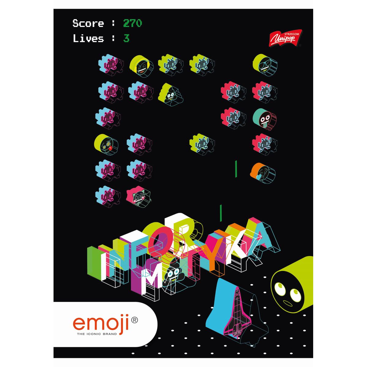 Zeszyt Unipap emoji INFORMATYKA A5 60k. krata