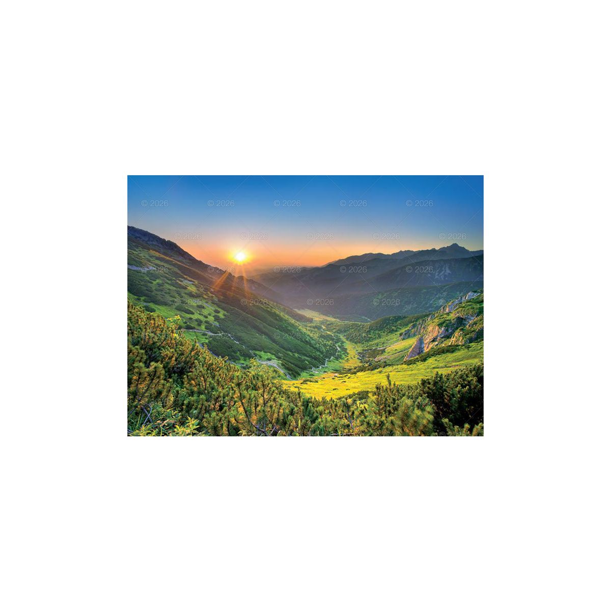 Kalendarz ścienny (401000) k:2915-377 PEJZAŻE TATRZAŃSKIE 13-planszowe 2024 320mm x 470mm Lucrum (RW05)