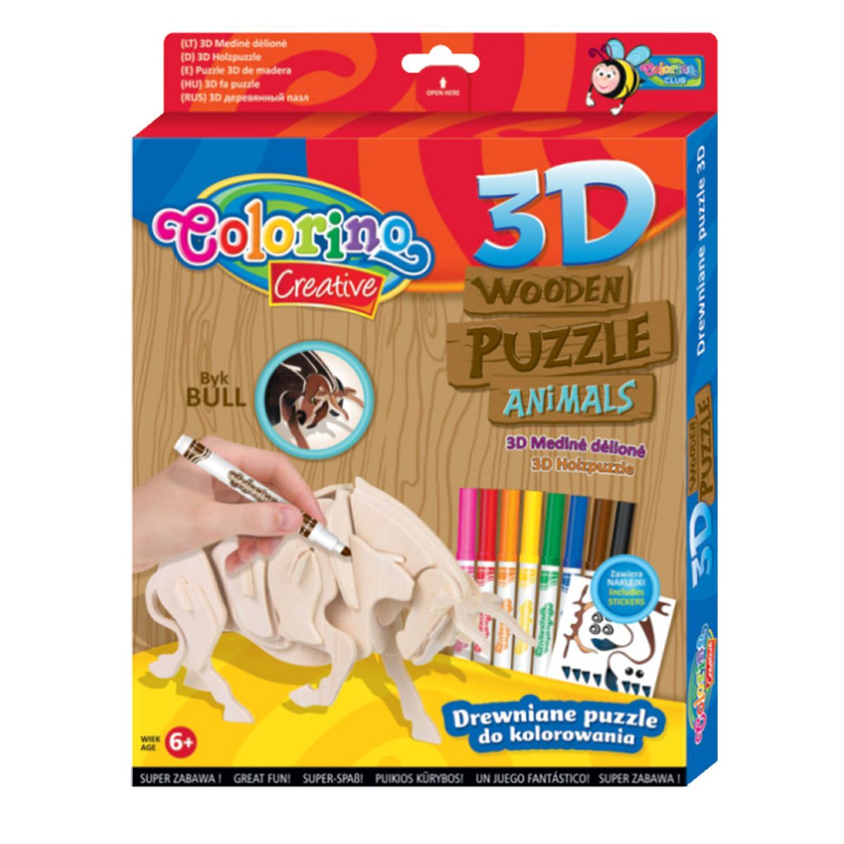 Puzzle Colorino drewniane Patio (32490)