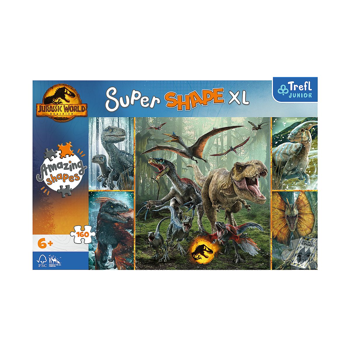 Puzzle Trefl Jurassic World XL Niezwykłe dinozaury 160 el. (50026)