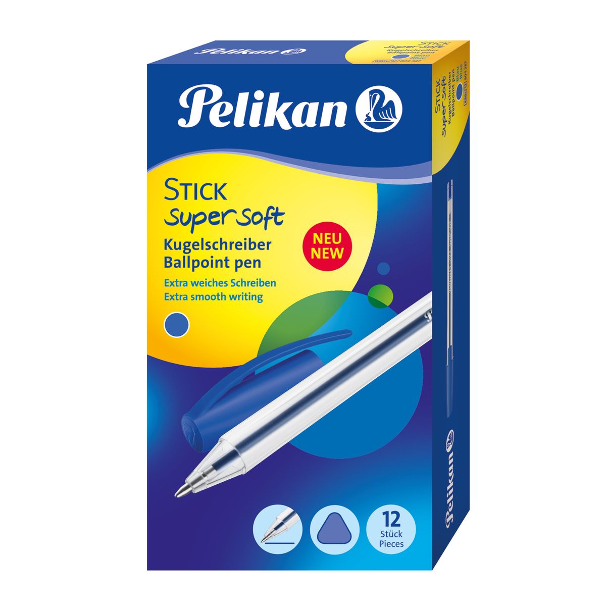 Długopis Pelikan super soft Stick 601467 niebieski 1,0mm (400141595)