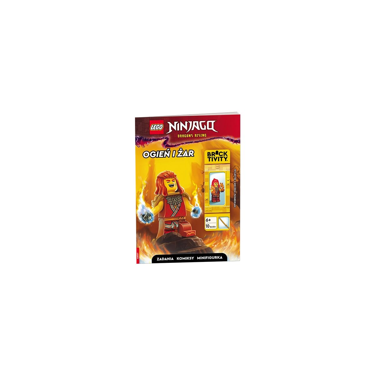 Książka dla dzieci LEGO® NINJAGO®. Ogień i Żar Ameet (LNC 6749)