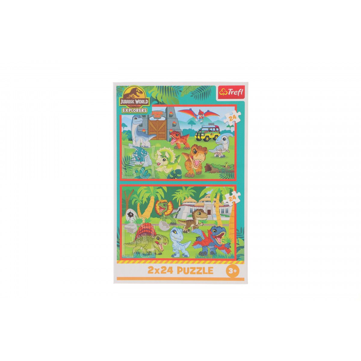 Puzzle Universal Jurassic World Małe dinozaury 2x24 el. Trefl (34437)