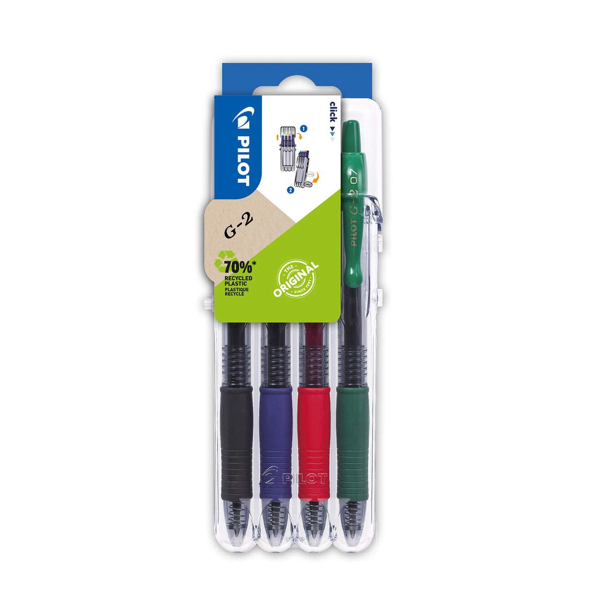 Długopis zelowe 4 szt mix 0,25mm Pilot (piblG27x4)