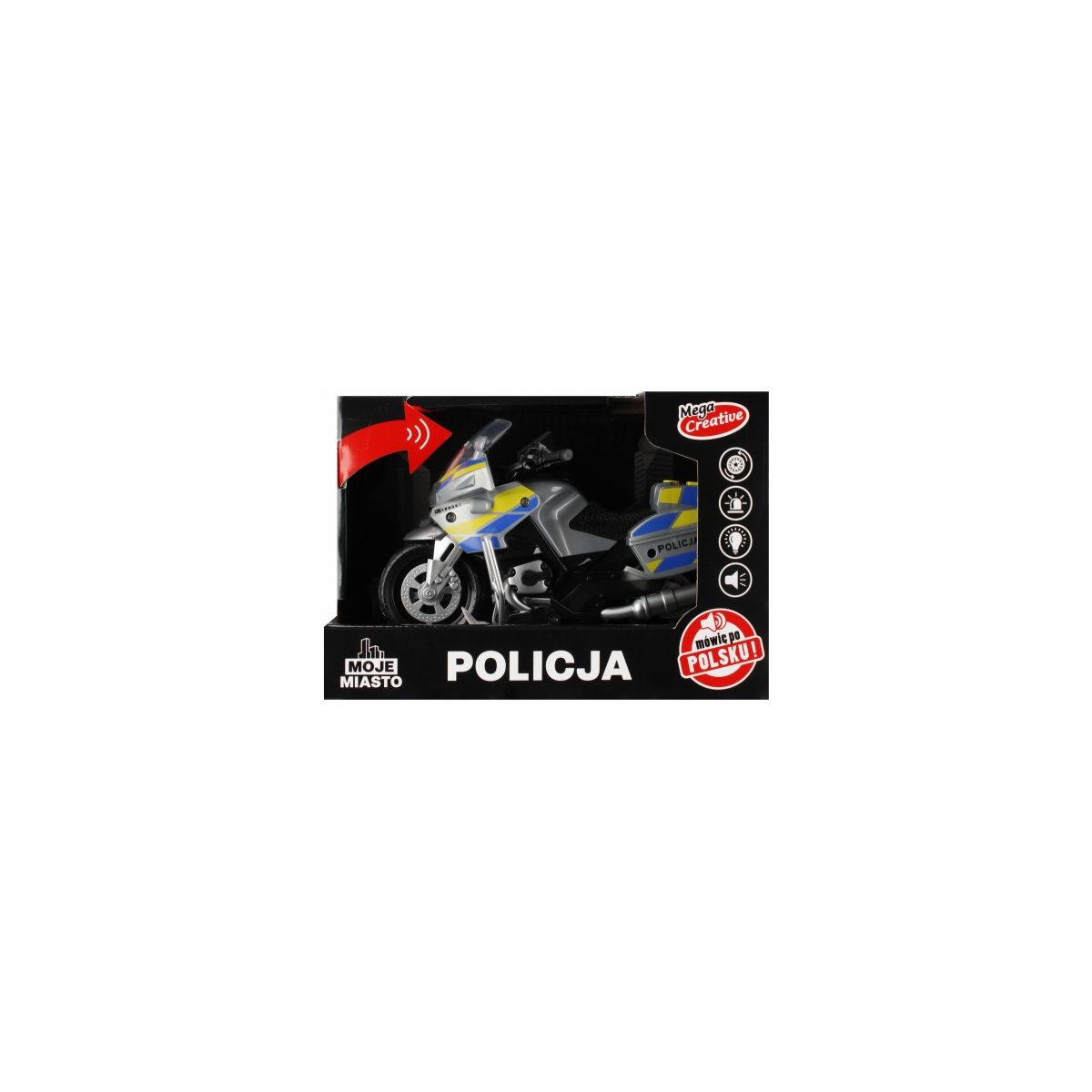 Motocykl policyjny Mega Creative (520415)