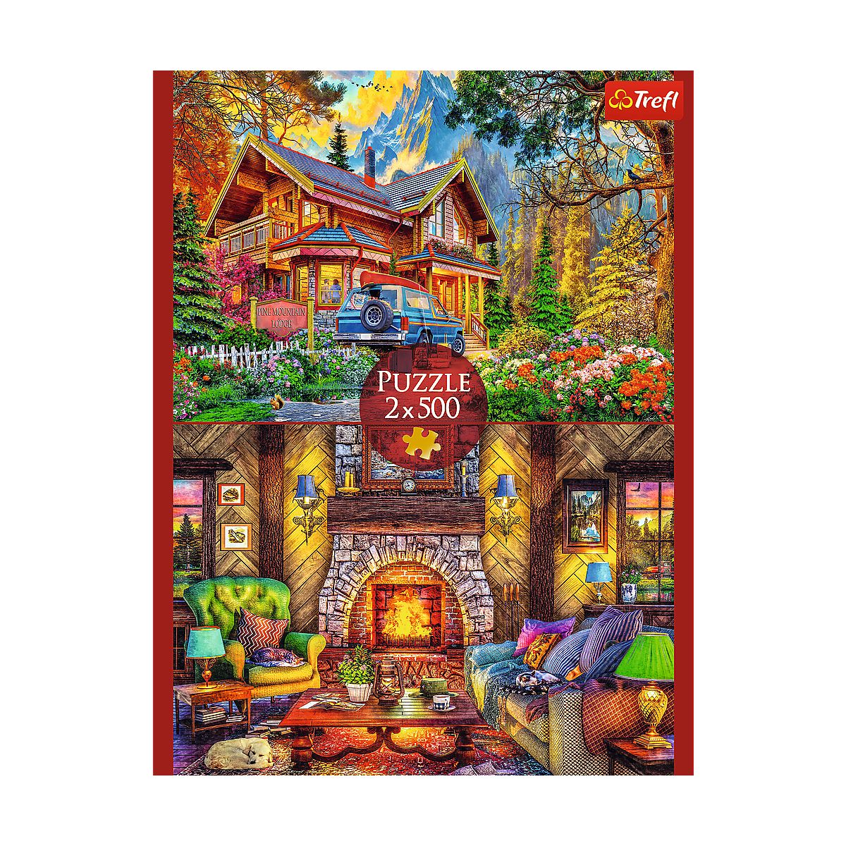 Puzzle Wycieczka w góry 2x500 el. Trefl (37534)