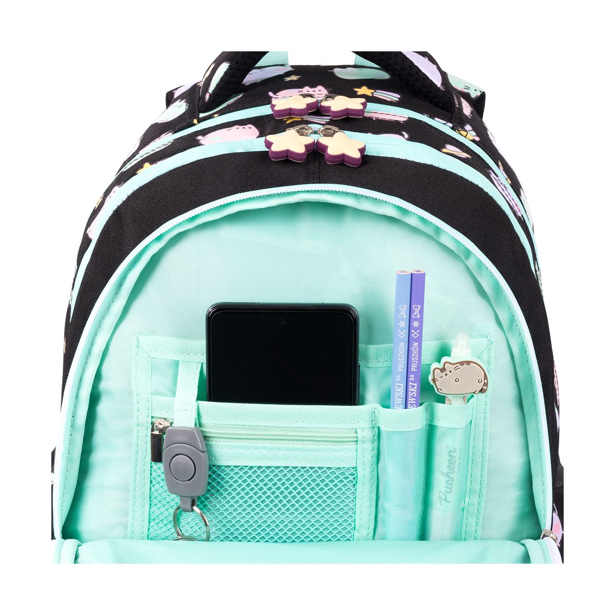 Plecak Pusheen czarny 5903235663161 4-KOMORY Bambino (BPL-58)