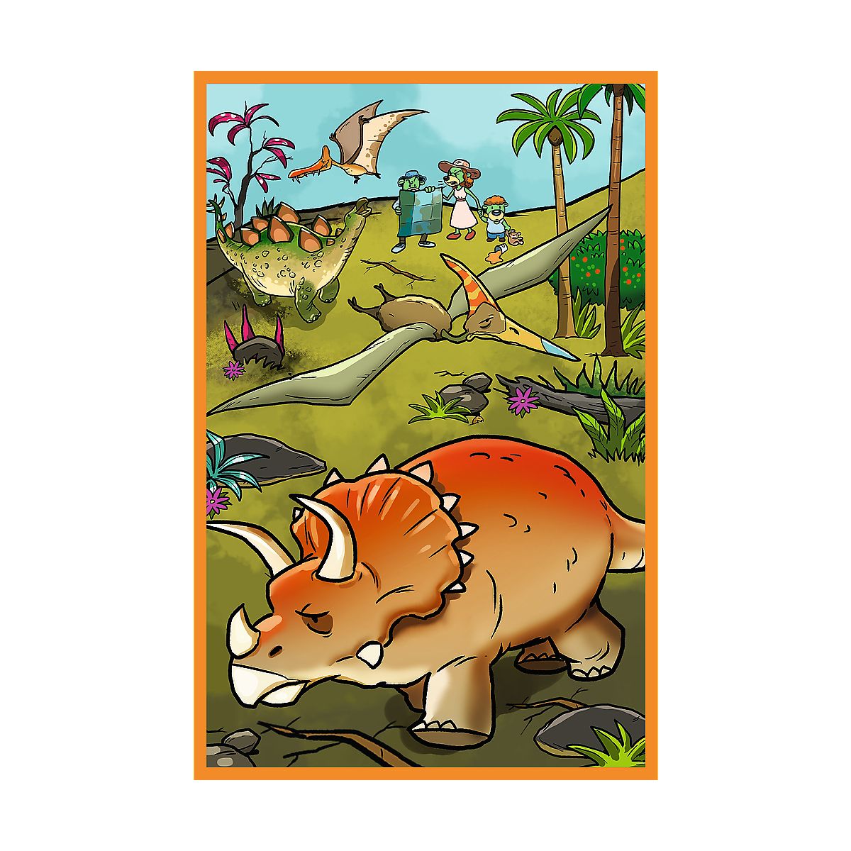 Puzzle Trefliki w świecie dinozaurów 3x80 el. Trefl (34888)