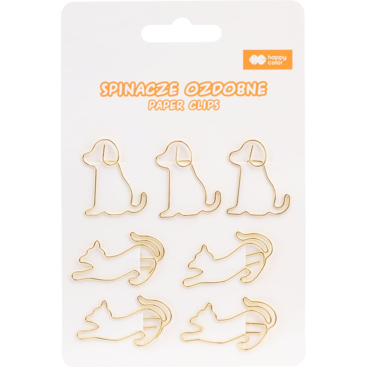 Spinacze zwykły CAT&DOG, 7 szt Happy Color (HA  4810 01CD-WP7)