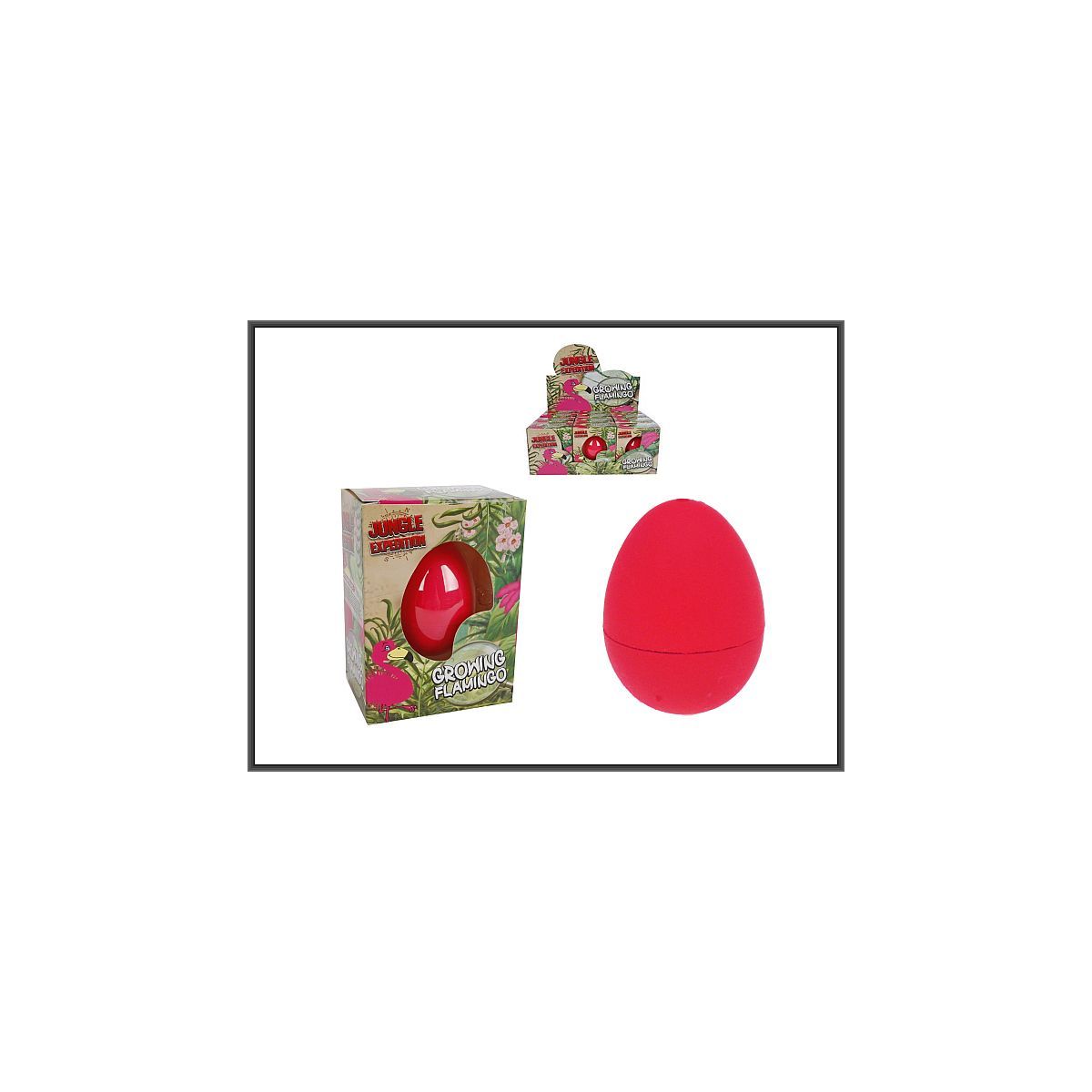 Figurka Hipo Flaming rosnący w jajku 6cm 6-rodzajów (621710)