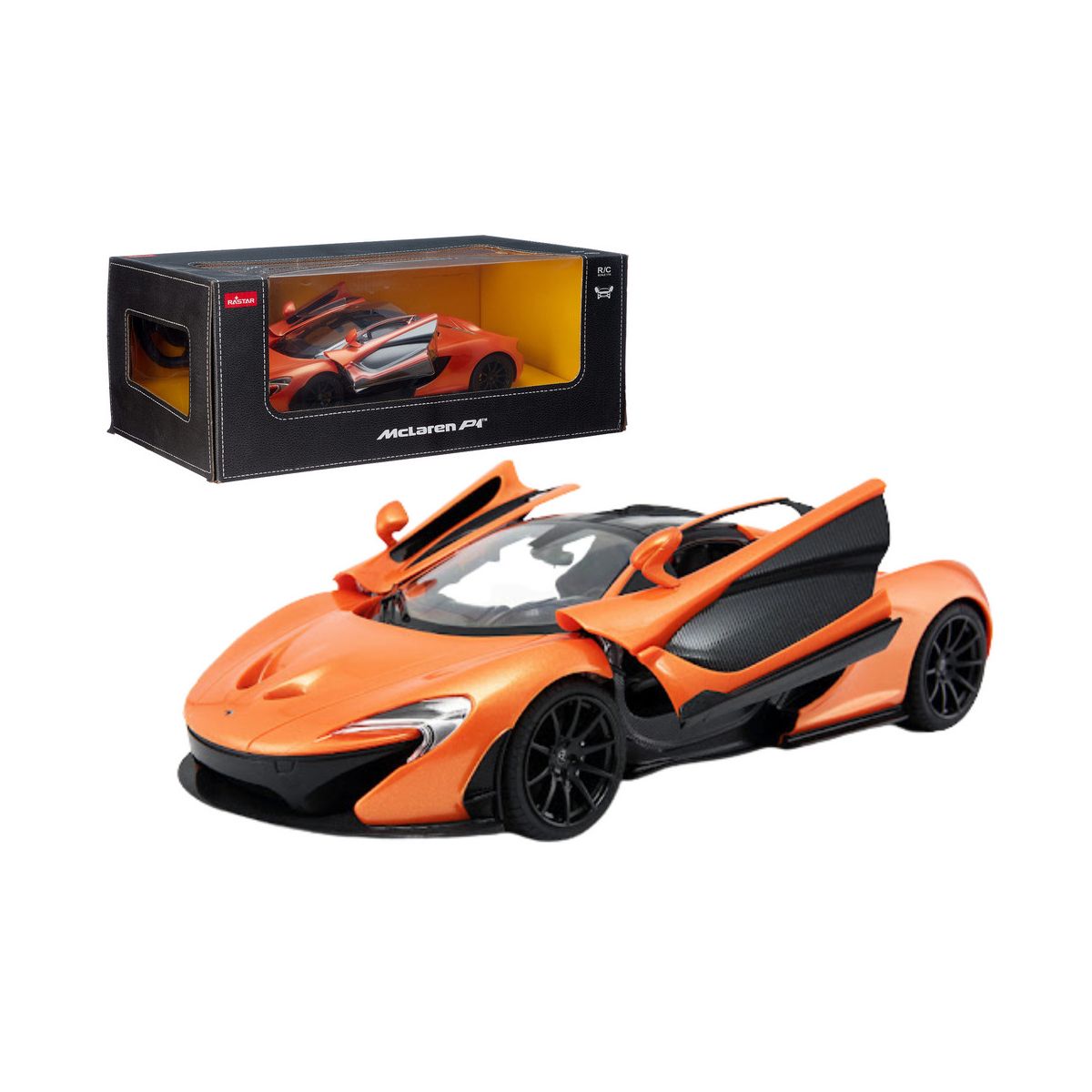 Samochód Rastar RC 1:14 Zdalnie Sterowany Mclaren P1 pomarańczowy (20596)